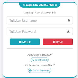 Register PGRI Puncak - Persatuan Guru Republik Indonesia Cabang Puncak
